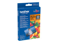 Brother BP - papel fotográfico brillante - brillante - 50 hoja(s) - 100 x 150 mm