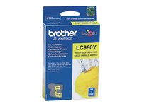 Brother LC980Y - amarillo - original - cartucho de tinta