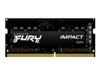 Kingston FURY Impact - DDR4 - módulo - 8 GB - SO-DIMM de 260 contactos - 2666 MHz / PC4-21300 - sin búfer