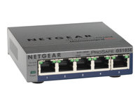 NETGEAR Plus GS105Ev2 - conmutador - 5 puertos - Gestionado
