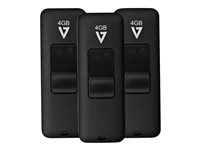 V7 VF24GAR-3PK-3E - unidad flash USB - 4 GB