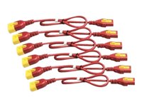 APC - kit de cable de alimentación - IEC 60320 C13 a IEC 60320 C14 - 1.8 m