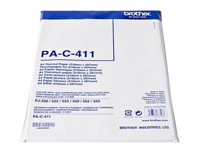  BROTHER  - papel térmico - 100 hoja(s) - A4PAC411