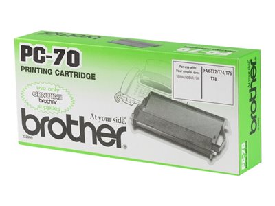  BROTHER  PC70 - 1 - negro - cinta de impresiónPC70
