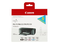 Canon PGI-72 PBK/GY/PM/PC/CO Multipack - paquete de 5 - gris, Photo Negro, photo cyan, photo magenta, optimizador croma - original - depósito de tinta
