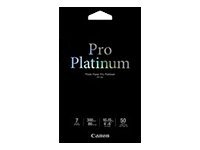 Canon Photo Paper Pro Platinum - papel fotográfico brillante - 50 hoja(s) - 101.6 x 152.4 mm