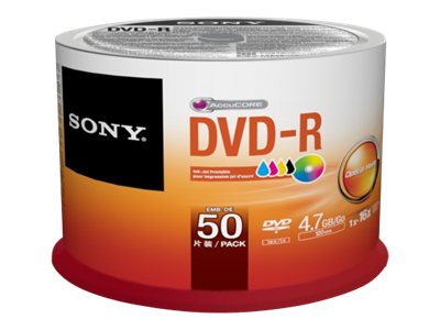  SONY  50DMR47PP - DVD-R x 50 - 4.7 GB - soportes de almacenamiento50DMR47PP