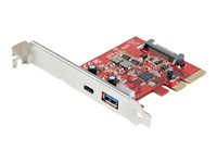 StarTech.com 2-Port 10Gbps USB-A & USB-C PCIe Card, USB 3.1 Gen 2 PCI Express Type C/A Host Controller Card Adapter, USB 3.2 Gen 2x1 PCIe Desktop Expansion Add-On Card, Windows/macOS/Linux - Full/Low-Profile (PEXUSB311AC3) - adaptador USB - PCIe 3.0 x4 - USB-C 3.1 x 1 + USB 3.1 Gen 2 x 1