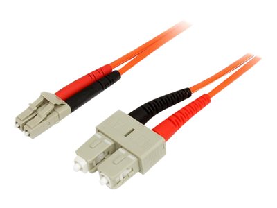  STARTECH.COM  2m Fiber Optic Cable - Multimode Duplex 50/125 - LSZH - LC/SC - OM2 - LC to SC Fiber Patch Cable - cable de red - 2 m50FIBLCSC2