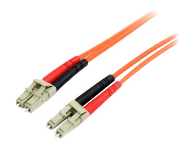  STARTECH.COM  2m Fiber Optic Cable - Multimode Duplex 62.5/125 - LSZH - LC/LC - OM1 - LC to LC Fiber Patch Cable (FIBLCLC2) - cable de interconexión - 2 m - naranjaFIBLCLC2