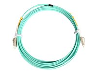 StarTech.com 5m Fiber Optic Cable - 10 Gb Aqua - Multimode Duplex 50/125 - LSZH - LC/LC - OM3 - LC to LC Fiber Patch Cable - cable de interconexión - 5 m - agua
