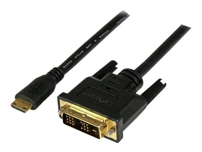  STARTECH.COM  Adaptador Cable Conversor de 1m Mini HDMI a DVI-D para Tablet y Cámara - cable adaptador - HDMI/DVI - 1 mHDCDVIMM1M