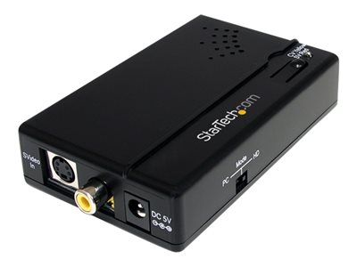  STARTECH.COM  Adaptador Conversor de Audio y Vídeo Compuesto RCA S-Video a  HDMI - HD 1080p - vídeo conversor - negroVID2HDCON