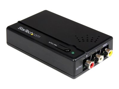  STARTECH.COM  Adaptador Conversor Escalador HDMI a Vídeo Compuesto Composite RCA Audio Estéreo - Cable Convertidor - NTSC PAL - 720p - vídeo conversor - blancoHD2VID