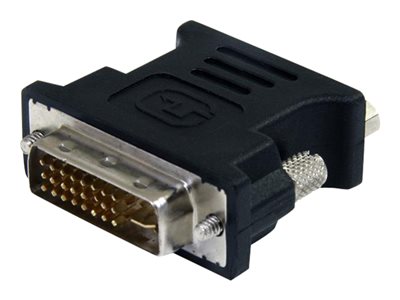  STARTECH.COM  Adaptador Conversor para Monitor de Ordenador DVI-I a VGA - DVI-I Macho - HD15 Hembra - Negro - adaptador VGADVIVGAMFBK