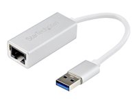 StarTech.com Adaptador de Red Ethernet Gigabit Externo USB 3.0 - Plateado - Ideal para MacBook, Chromebook o Tablet - adaptador de red - USB 3.0 - Gigabit Ethernet x 1