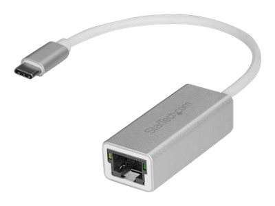  STARTECH.COM  Adaptador de Red Gigabit USB-C - USB 3.1 Gen 1 (5 Gbps) - Plateado - adaptador de red - USB-C - Gigabit EthernetUS1GC30A