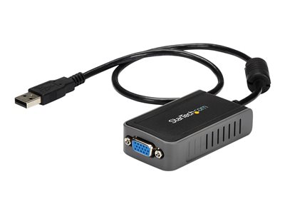  STARTECH.COM  Adaptador de Vídeo Externo USB a VGA - Cable Conversor - Tarjeta Gráfica Externa - Hembra HD15 - Macho USB A - 1440x900 - adaptador de vídeo - VGA / USB - Conforme a la TAA - 7.5 cmUSB2VGAE2