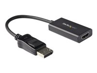 StarTech.com Adaptador DisplayPort a HDMI con HDR - 4K 60Hz - Negro - Conversor DP a HDMI - adaptador de vídeo - DisplayPort / HDMI - 25.16 cm