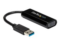 StarTech.com Adaptador Gráfico Conversor USB 3.0 a VGA - Cable Convertidor Compacto de Vídeo - 1920x1200 / 1080p - adaptador de vídeo - VGA / USB - Conforme a la TAA - 19 cm