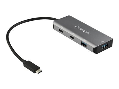  STARTECH.COM  Adaptador Hub USB-C de 4 Puertos 2x USB-A & 2x USBB-C - Cable Anfitrión Integrado con 25cm de Extensión - 10Gbps (HB31C2A2CB) - hub - 4 puertosHB31C2A2CB