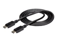 StarTech.com Cable 1,8m Certificado DisplayPort con Pestillo Latches Seguro con Bloqueo para Monitor - 2x Macho DP - Negro - cable DisplayPort - 1.8 m