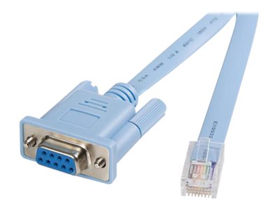 STARTECH.COM  Cable 1,8m para Gestión de Router Enrutador Consola Cisco RJ45 a Serie Serial DB9 - Rollover - Macho a Hembra - cable serie - RJ-45 a DB-9 - 1.8 mDB9CONCABL6