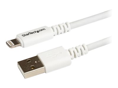  STARTECH.COM  Cable 3m Lightning 8 Pin a USB A 2.0 para Apple iPod iPhone iPad - Blanco - Cable Lightning - Lightning / USB - 3 mUSBLT3MW