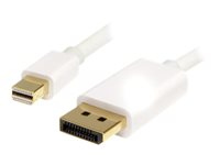 StarTech.com Cable Adaptador de 2m de Monitor Mini DisplayPort 1.2 Macho a DP Macho - 4k con soporte HBR Blanco - cable DisplayPort - 2 m