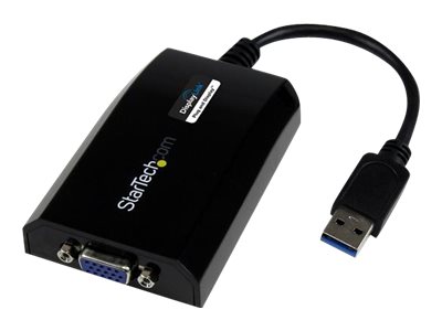  STARTECH.COM  Cable Adaptador de Vídeo Externo USB 3.0 a VGA - Tarjeta Gráfica Externa - Hembra HD15 - Macho USB A - 1920x1200 1080p - adaptador USB / VGA - USB Tipo A a HD-15 (VGA) - 25.5 mUSB32VGAPRO
