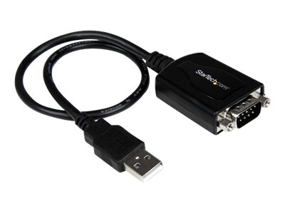  STARTECH.COM  Cable de 0,3m USB a Puerto Serie Serial RS232 con Retención del Puerto de Asignación COM - 1x DB9 Macho - 1x USB A Macho - adaptador serie - USB - RS-232ICUSB232PRO