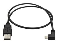 StarTech.com Cable de 0,5m Micro USB Acodado a la Izquierda para Carga y Sincronización de Smartphones o Tablets - cable USB - Micro-USB tipo B a USB - 50 cm
