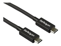 StarTech.com Cable de 0,8m Thunderbolt 3 USB-C (40Gbps) - Compatible con Thunderbolt y USB - Entrega de Alimentación 100W - USB Tipo C - cable Thunderbolt - USB-C a USB-C - 80 cm