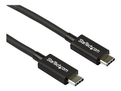  STARTECH.COM  Cable de 0,8m Thunderbolt 3 USB-C (40Gbps) - Compatible con Thunderbolt y USB - Entrega de Alimentación 100W - USB Tipo C - cable Thunderbolt - USB-C a USB-C - 80 cmTBLT34MM80CM