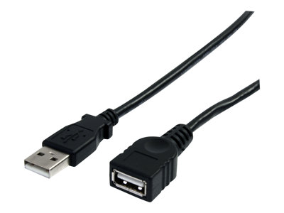  STARTECH.COM  Cable de 1,8m de Extensión Alargador USB 2.0 de alta velocidad Hi Speed - Macho a Hembra USB A - Extensor - Negro - cable alargador USB - USB a USB - 1.8 mUSBEXTAA6BK