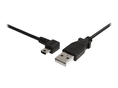  STARTECH.COM  Cable de 1,8m USB 2.0 acodado a la izquierda Mini B - Cable Adaptador USB A a Mini B - cable USB - USB a mini USB tipo B - 1.8 mUSB2HABM6LA