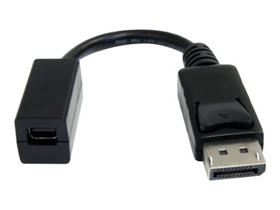  STARTECH.COM  Cable de 15cm Adaptador DisplayPort Macho a Mini DisplayPort Hembra - DP a Mini DP - Negro - Adaptador DisplayPort - 15.2 cmDP2MDPMF6IN