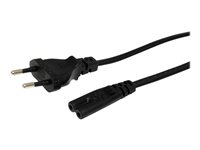 StarTech.com Cable  de 1m de Alimentación para Portátiles, Enchufe UE a C7, 2,5A 250V, 18AWG, Cable de Repuesto para Cargador de Portátiles, Cable para Impresoras, Cable para Europa, UL (PXTNB2SEU1M) - cable de alimentación - IEC 60320 C7 a Euroconector - 1 m