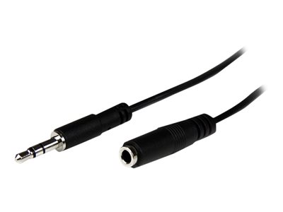  STARTECH.COM  Cable de 1m de Extensión Alargador de Auriculares Mini-Jack 3,5mm 3 pines Macho a Hembra - cable alargador de audio - 1 mMU1MMFS