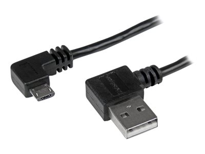  STARTECH.COM  Cable de 1m Micro USB con conector acodado a la derecha - Cable Cargador para Móvil o Tablet Android - cable USB - Micro-USB tipo B a USB - 1 mUSB2AUB2RA1M