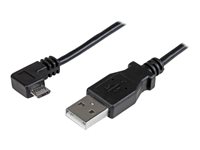 StarTech.com Cable de 1m Micro USB con conector acodado a la derecha - Cable de Carga y Sincronización - cable USB - Micro-USB tipo B a USB - 1 m