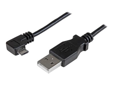  STARTECH.COM  Cable de 1m Micro USB con conector acodado a la derecha - Cable de Carga y Sincronización - cable USB - Micro-USB tipo B a USB - 1 mUSBAUB1MRA