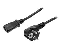 StarTech.com Cable de 2m de Alimentación para Ordenador, 18AWG, EU Schuko a C13, 10A 250V, Negro, Cable de Repuesto, Cable de Corriente para PC, Cable para Monitor, UL, Cable para Europa (PXT101EUR) - cable de alimentación - IEC 60320 C13 a CEE 7/7 - 1.8 m