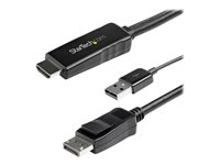 StarTech.com Cable de 2m HDMI a DisplayPort - 4K 30Hz - Alimentado por USB - Cable Activo HDMI a DisplayPort - HD2DPMM2M - cable de vídeo - DisplayPort / HDMI - 2 m