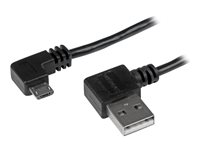 StarTech.com Cable de 2m Micro USB con conector acodado a la derecha - Cable Cargador para Móvil o Tablet Android - cable USB - Micro-USB tipo B a USB - 2 m