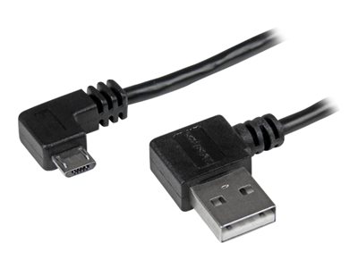  STARTECH.COM  Cable de 2m Micro USB con conector acodado a la derecha - Cable Cargador para Móvil o Tablet Android - cable USB - Micro-USB tipo B a USB - 2 mUSB2AUB2RA2M