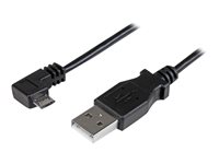 StarTech.com Cable de 2m Micro USB con conector acodado a la derecha - Cable de Carga y Sincronización - cable USB - Micro-USB tipo B a USB - 2 m