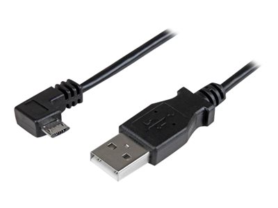  STARTECH.COM  Cable de 2m Micro USB con conector acodado a la derecha - Cable de Carga y Sincronización - cable USB - Micro-USB tipo B a USB - 2 mUSBAUB2MRA