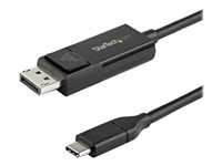 StarTech.com Cable de 2m USB C a DisplayPort 1.2 de 4K a 60Hz - Cable Adaptador de Vídeo Bidireccional DP a USB-C o USB-C a DP Reversible - HBR2/HDR - Cable de Monitor USB tipo C/TB3 (CDP2DP2MBD) - cable DisplayPort - USB-C a DisplayPort - 2 m