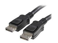 StarTech.com Cable de 50cm DisplayPort con Cierre de Seguridad Bloqueo con Pestillo  - 2x Macho DP 1.2 4k - Negro - cable DisplayPort - 50 cm